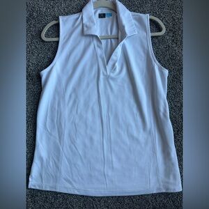 PGA Tour Women's White Sleeveless Tank Top